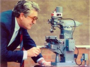 Barry Jordan with his 1/5 scale milling machine