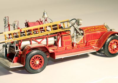 A 1/32 scale model 1925 American LaFrance chemical car.