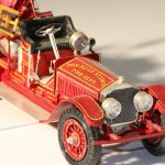 A 1/32 scale model 1925 American LaFrance chemical car.