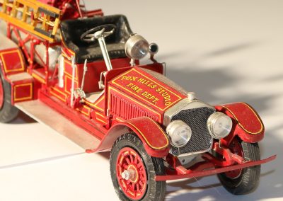 A 1/32 scale model 1925 American LaFrance chemical car.