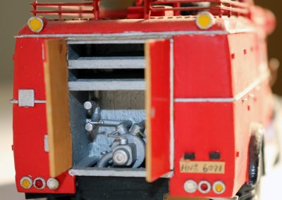 1960 Bachert fire engine rear view.
