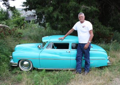 Ernie beside the "Rebel Rouser"