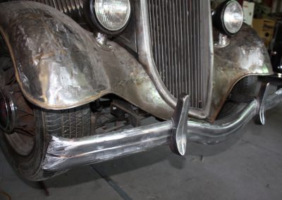 Close view of "Bonnie" front fender.