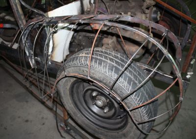 Close up of '40 Coupe Wheels