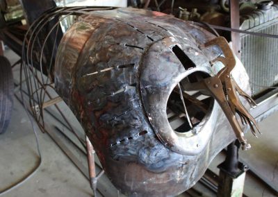 Headlight development for '40 Coupe.