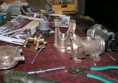 Brass castings and patterns.