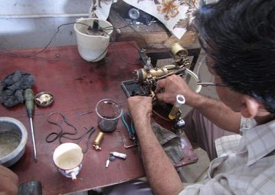 Iqbal performing a low speed test run.