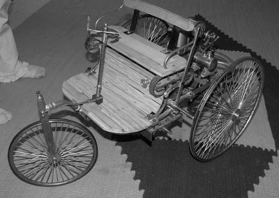 Front view of the Benz.