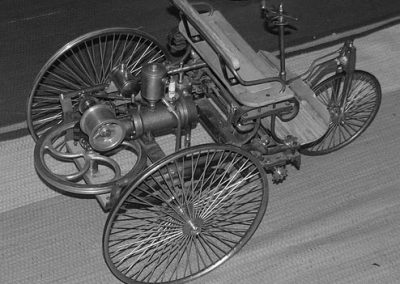 Rear view of the Benz.