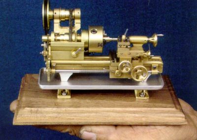 Iqbal's third place winning model lathe.