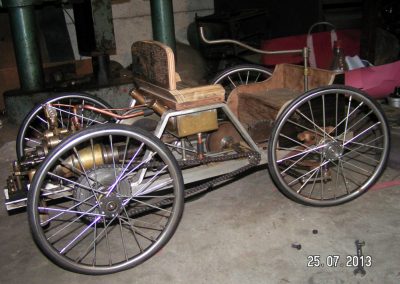 Quadricycle body coming together.