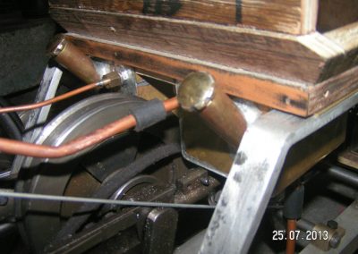 Quadricycle chassis close-up.