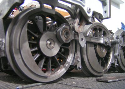 The locomotives drivers.