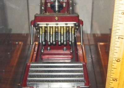 1/16 scale gang angular boring machine.