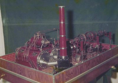 Rear view of steam plant.