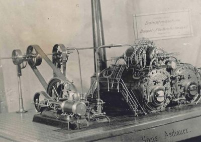 Older photo of the steam machine shop.