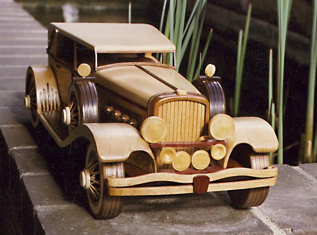 1935 Duesenberg Model Jim's wooden 1935 Duesenberg model.