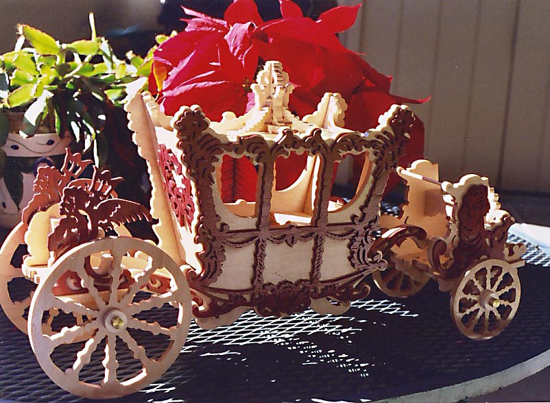 Wooden Cinderella Carriage Jim's wooden Cinderella carriage.