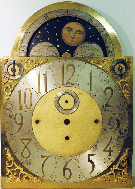 Antique Clock Dial Before Refurbish Antique clock dial before refurbish.