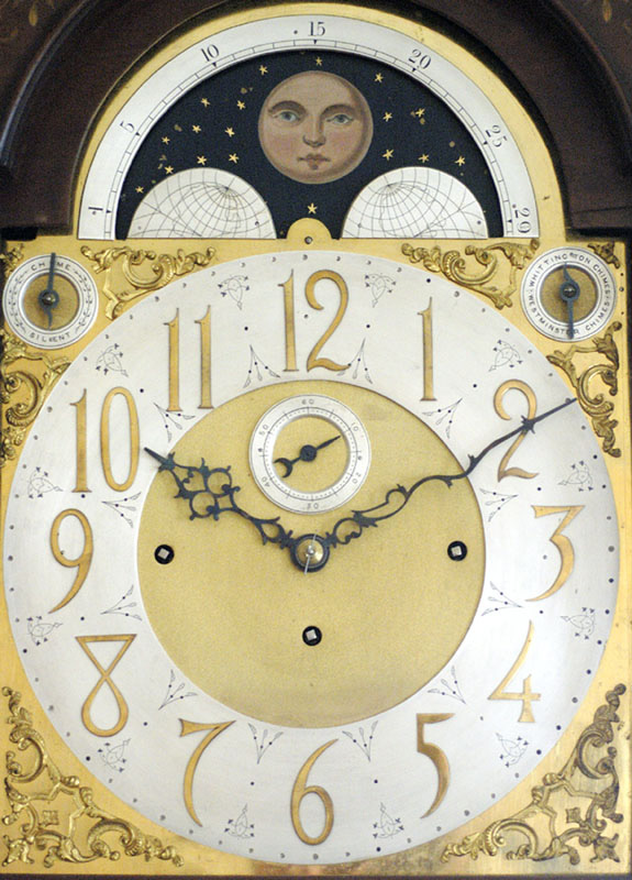 Antique Clock Dial After Refurbish The same antique clock dial restored in traditional manner.