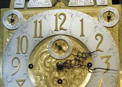 Another clock dial after polishing and refurbish.