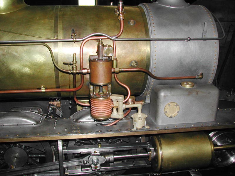 Locomotive Air Compressor The steam powered air compressor for the 5148 locomotive.