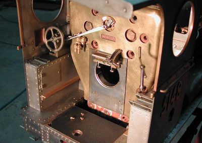 Early construction of the cab.