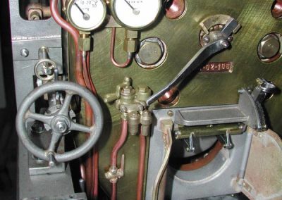 Inside the cab of the 5148.