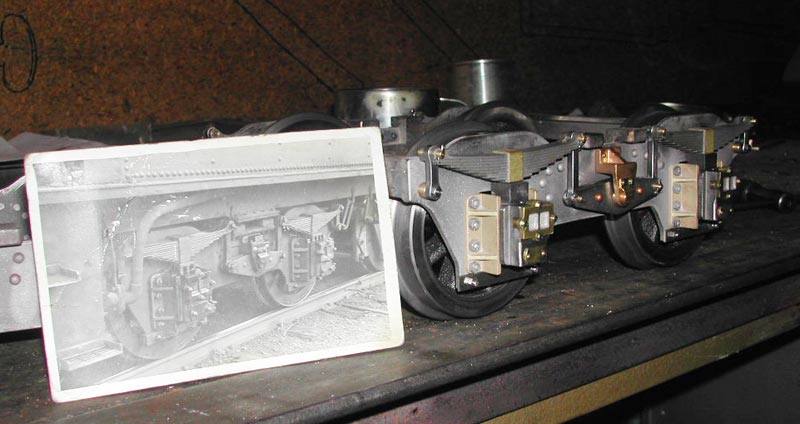 5148 Locomotive Detail A reference photo with the model tender.