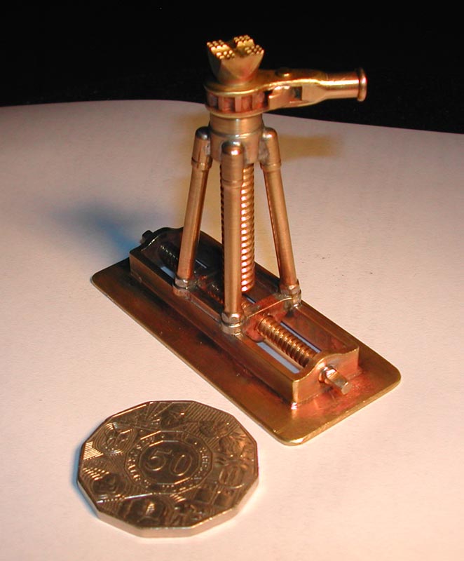 Scale Model Train Jack A tiny scale model train jack for derailments.