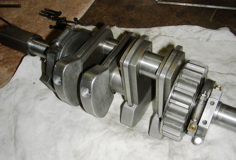 Finished Crankshaft The finished crankshaft took many hours to build.