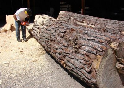 Randy starting to carve a massive project.