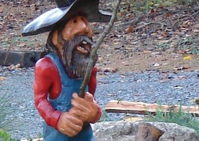 Another caricature of a fishing hillbilly.