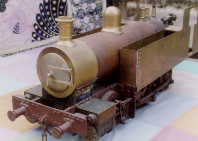 Early progress on a 0-6-0 locomotive.