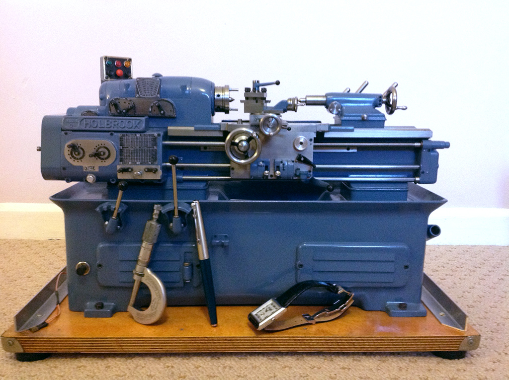 Alfred’s 1/6 Scale Holbrook Lathe Alfred’s working 1/6 scale Holbrook Model C lathe.