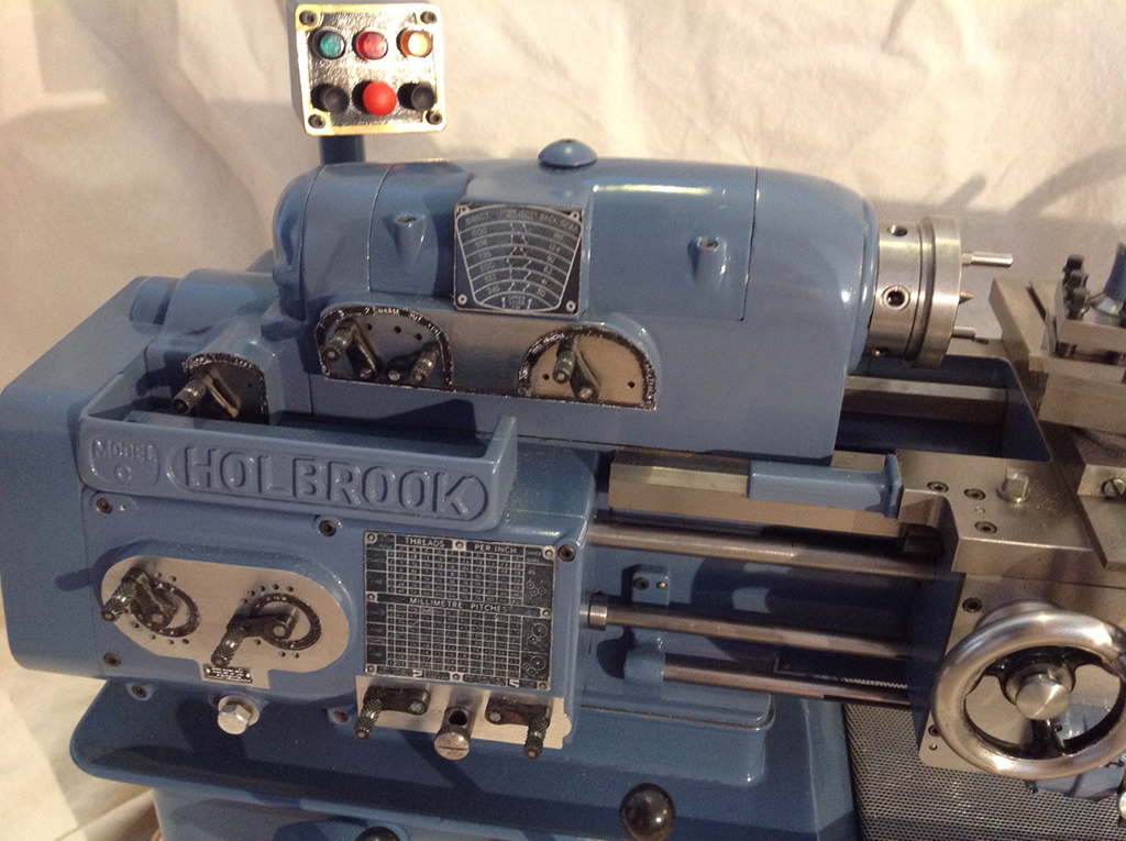 1/6 Scale Holbrook Lathe Alfred Mellows' functional 1/6 scale Holbrook lathe.