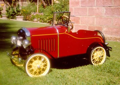 Bill's Model A roadster pedal car.