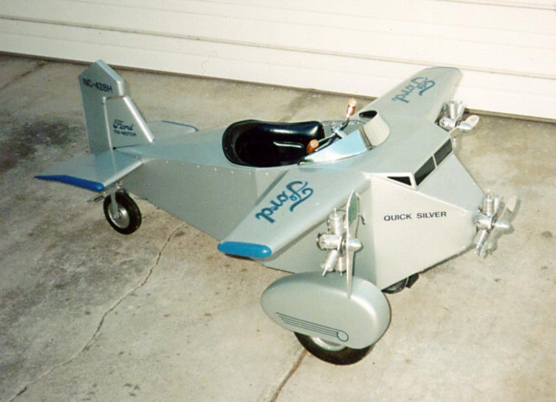 Ford Triplane Pedal Car Bill's Ford Triplane pedal car.
