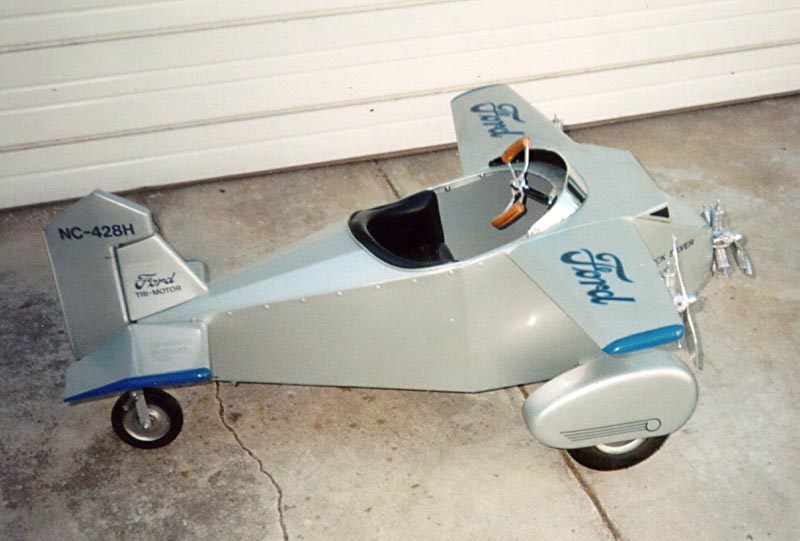 Ford Triplane Pedal Car An alternate view of Bill's Ford Triplane pedal car.
