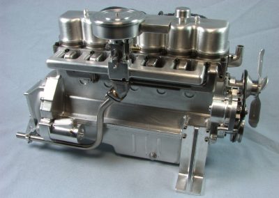 Another side view of the finished engine.