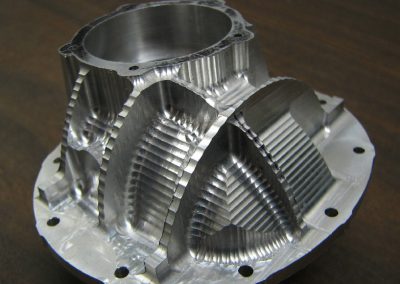 The rough machined rear differential housing.