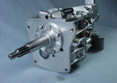 Detailed view of the transmission.