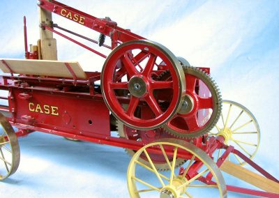 Detailed view of the stationary baler.