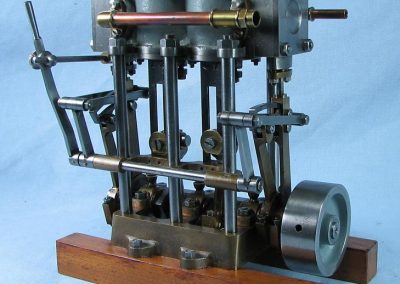 One version of the Stuart Turner twin launch engine.