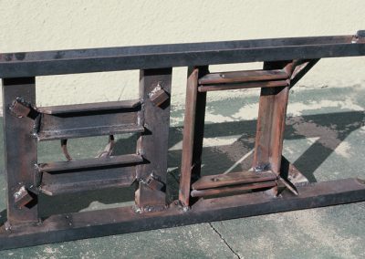 Bottom view of the frame.
