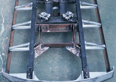 Detailed view of the frame.