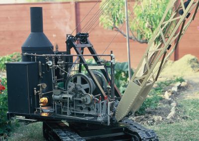 The first steam-up of the crane.