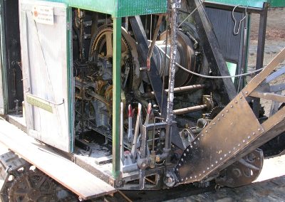 Close-up of finished crane.
