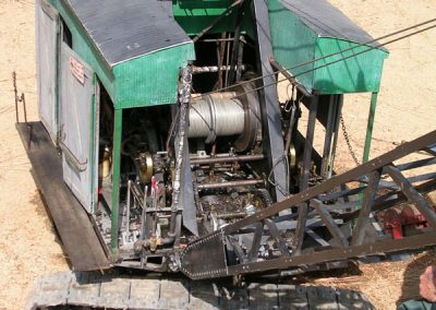 Front view of completed crane.