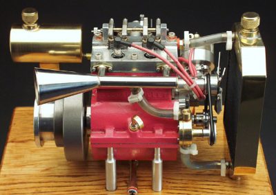 The Silver Bullet 2-cylinder engine.